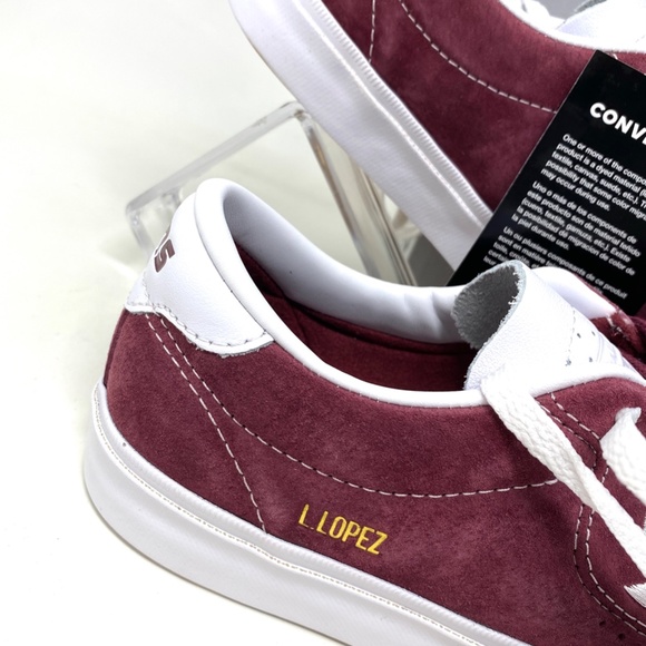 Converse CONS Louie Lopez Pro OX Low Top Bordeaux Suede Women's Sneakers 171329C - Picture 6 of 11